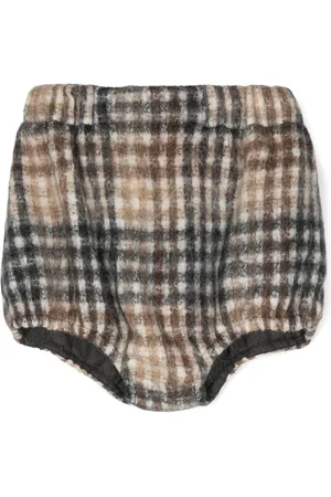 DOUUOD KIDS Shorts mit Schachbrettmuster