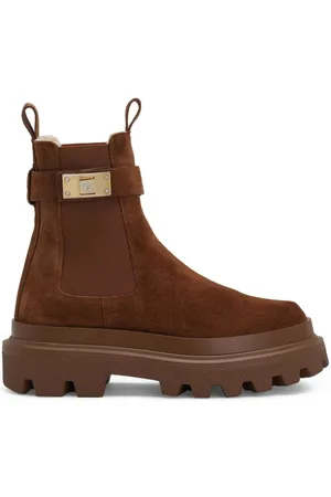Dolce & Gabbana Stiefeletten mit Logo-Riemen
