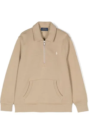 Ralph Lauren Sweatshirt mit kurzem Reißverschluss