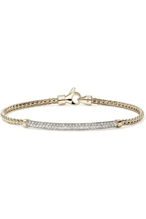 John Hardy 14kt JH Essential Gelbgoldarmband mit Diamanten