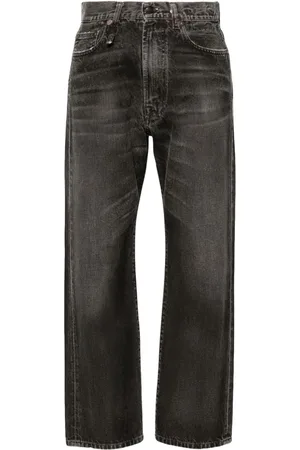 R13 Boyfriend-Jeans mit hohem Bund
