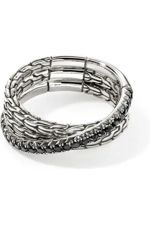 John Hardy JH Essential Crossover Sterlingsilber-Ring mit Saphir
