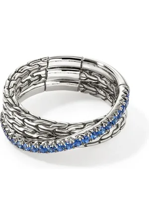 John Hardy JH Essential Crossover Sterlingsilberring mit Diamanten