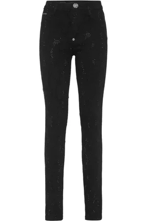 Philipp Plein Jeggings mit hohem Bund