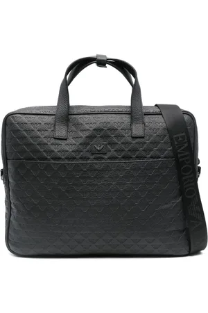 Emporio Armani Laptoptasche mit Logo-Prägung