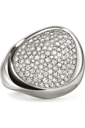 John Hardy Pebble Sterlingsilberring mit Diamanten