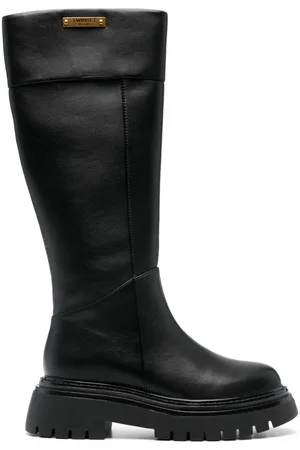 Twin-Set Stiefel mit Logo-Schild