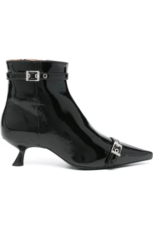 Ganni Stiefeletten mit spitzer Kappe