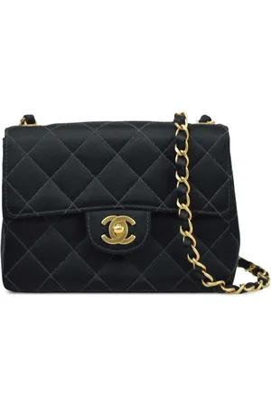 CHANEL 2002 Mini Classic Square Flap Schultertasche