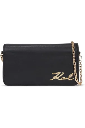 Karl Lagerfeld Signature Schultertasche aus Leder