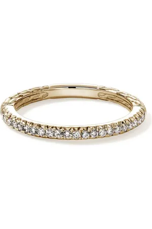John Hardy 14kt JH Essential Gelbgoldring mit Diamanten