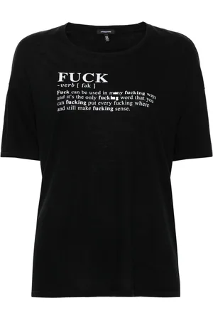 R13 T-Shirt mit Slogan-Print