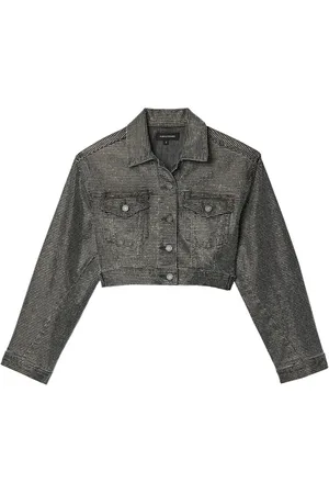 Purple Brand Twisted Hotfix Cropped-Jacke