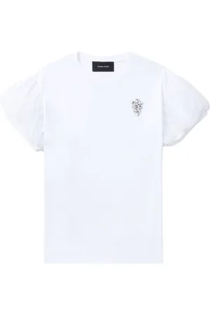 Simone Rocha T-Shirt mit Kristallverzierung