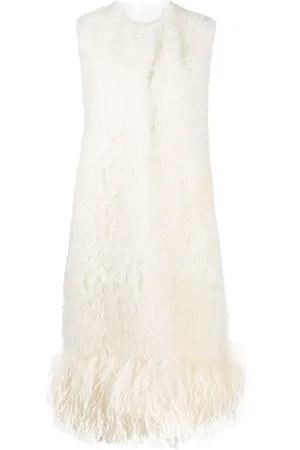 Prada Ärmelloser Shearling-Mantel