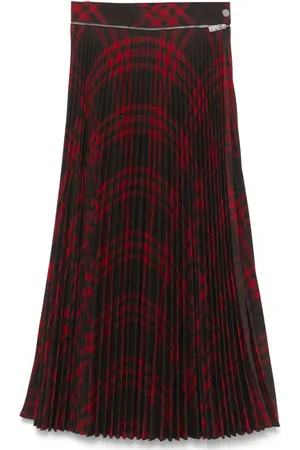 Burberry Faltenrock mit Karomuster