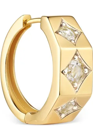 Marie Lichtenberg 18kt Gelbgoldcreole mit Diamanten