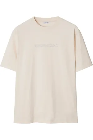Burberry T-Shirt mit Logo-Stickerei