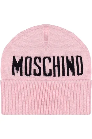 Moschino Beanie mit Intarsien-Logo