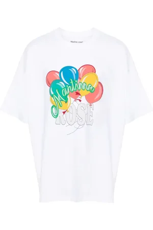 MARTINE ROSE T-Shirt mit Ballon-Print