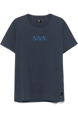 Fendi T-Shirt mit FF Labyrinth-Stickerei