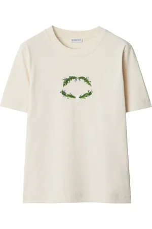 Burberry T-Shirt mit Logo-Stickerei