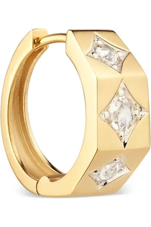 Marie Lichtenberg 18kt Gelbgoldcreolen mit Diamanten