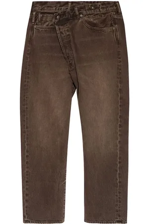 R13 Asymmetrische Boyfriend-Jeans