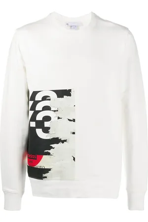 Y-3 Langarmshirt mit grafischem Print