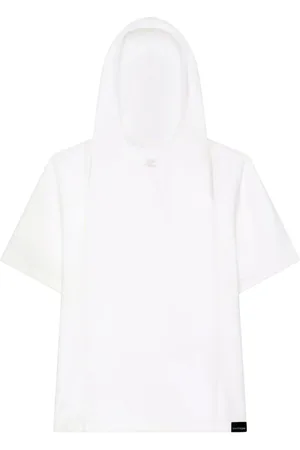 Courrèges T-Shirt mit Kapuze