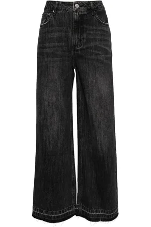 B+AB Lockere Jeans mit Fransen