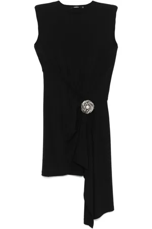 AMEN Kristallverziertes Minikleid mit Applikation