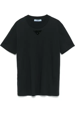 Prada T-Shirt mit Perlenverzierung