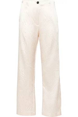 FORTE FORTE Gemusterte Hose mit geradem Bein
