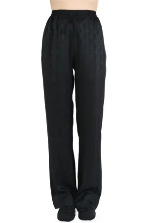 Marine Serre Moon-print flared trousers