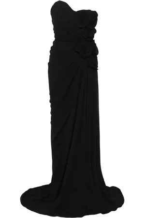 Ana Radu Maxikleid mit Blumenapplikation