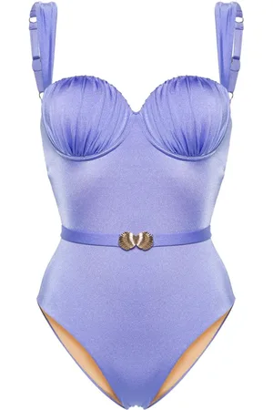 Noire Swimwear Balconette-Badeanzug mit Gürtel