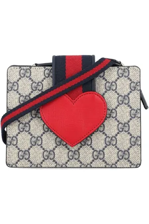 Gucci Schultertasche mit GG-Herz