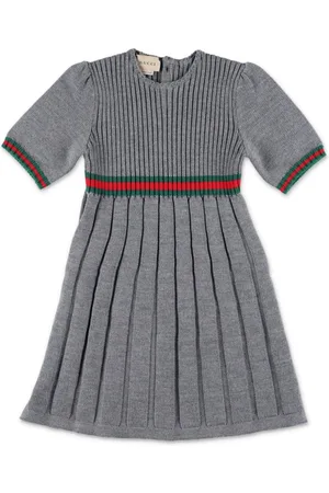 Gucci Geripptes Strickkleid