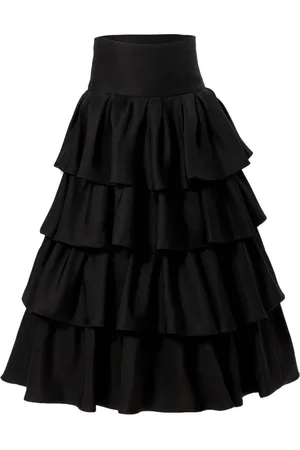 Carolina Herrera Gestufter Midirock