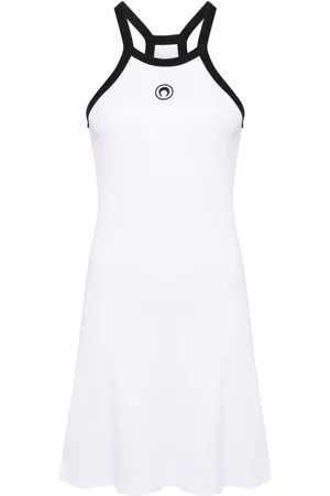 Marine Serre Geripptes Kleid