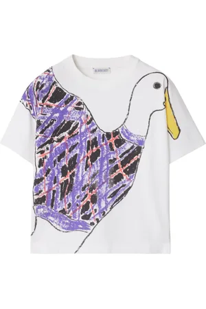 Burberry T-Shirt mit Gänse-Print