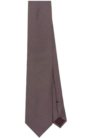 Tom Ford Krawatte mit aufgestickten Polka Dots