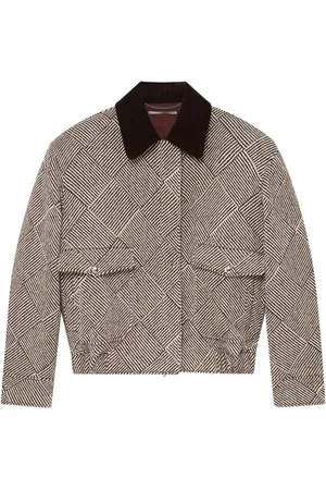 Stella McCartney Tweed-Jacke mit Cordkragen