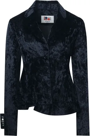 PORTS 1961 Ice Floral Blazer in Samtoptik
