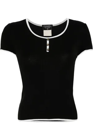 CHANEL 1995 gestricktes T-Shirt