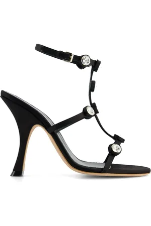 Giambattista Valli Strassverzierte Sandalen
