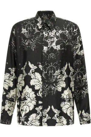 Roberto Cavalli Hemd mit Broccato-Print