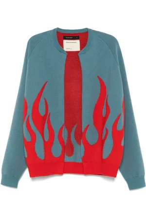Frenckenberger Cardigan aus Flammen-Jacquard
