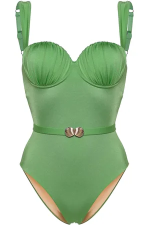 Noire Swimwear Balconette-Badeanzug mit Gürtel